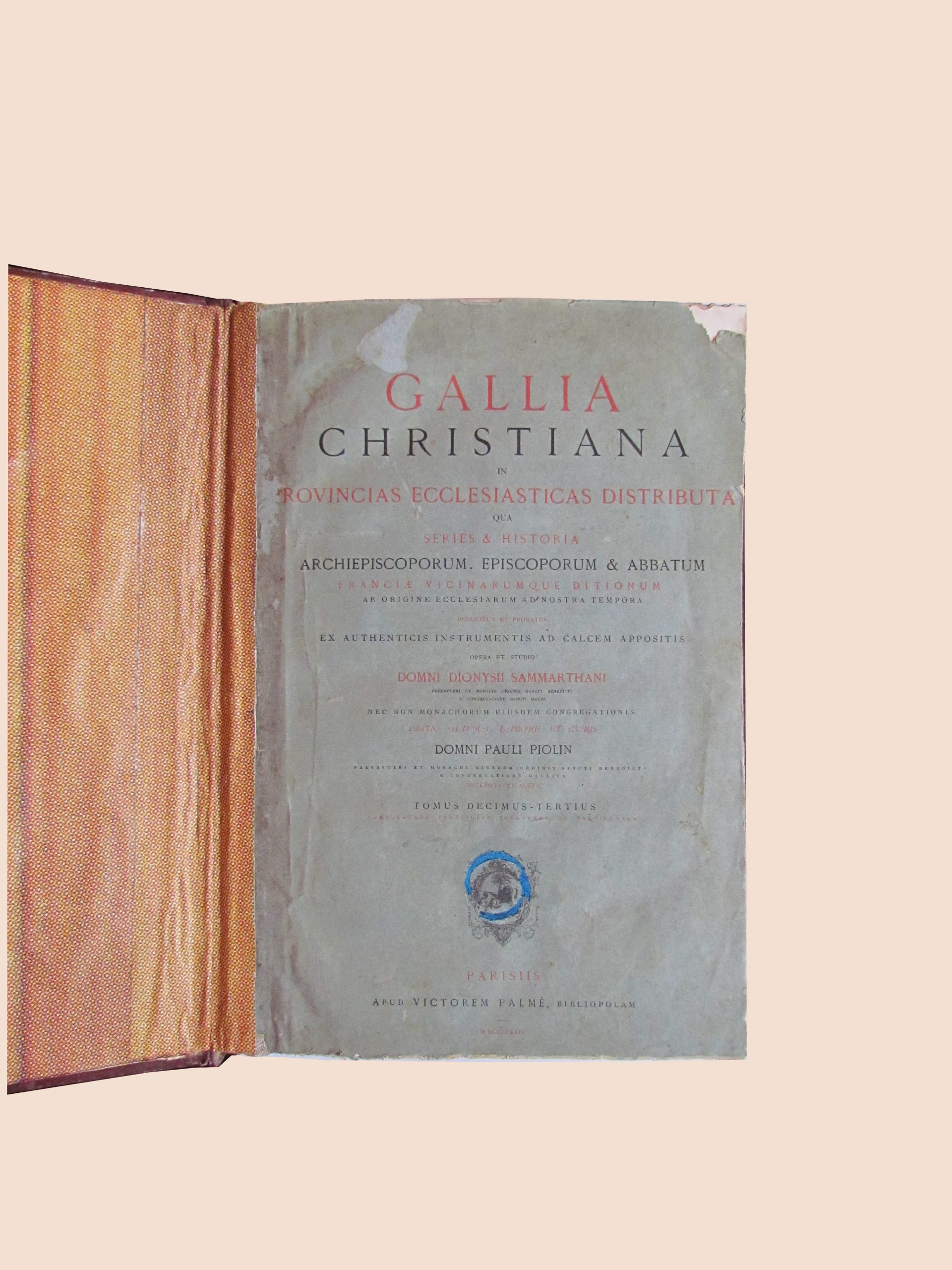 Gallia chritiana in provincias et ecclesisticas distibuta-1 fond