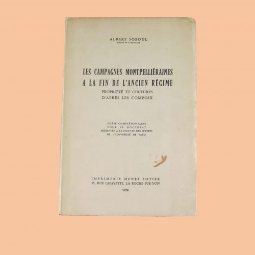 Les campagnes montpelliéraines à la fin de l’ancien régime fond