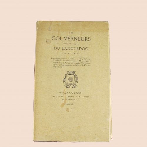 Les gouverneurs anciens et modernes du Languedoc fond